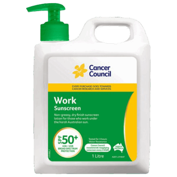 CANCER COUNCIL SPF50+ Work Sunscreen Pump 1L