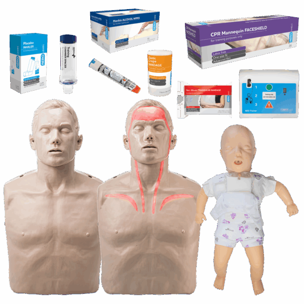 AEROLEARN Essential First Aid Trainer Equipment Starter Pack