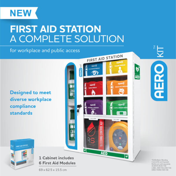 AEROKIT First Aid Station with 6 Modules 69cm x 62.5cm x 15.5cm - Image 4