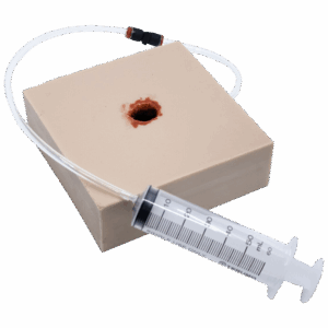 TRAUMASIM Gunshot Haemostatic Clotting Trainer (Square)