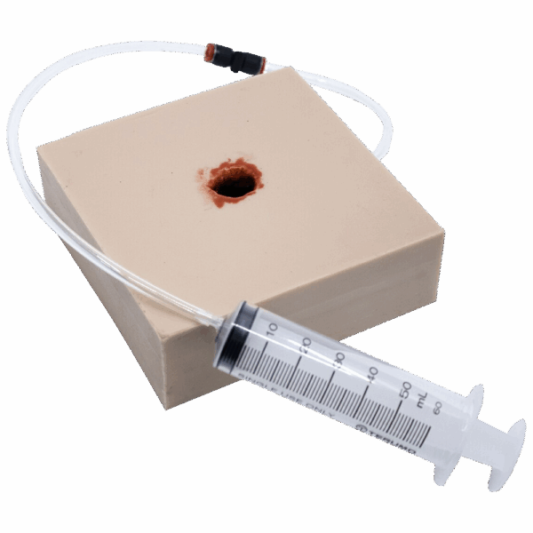TRAUMASIM Gunshot Haemostatic Clotting Trainer (Square)