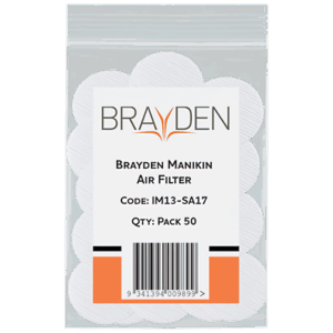 BRAYDEN Manikin Air Filter - Adult Pack/24