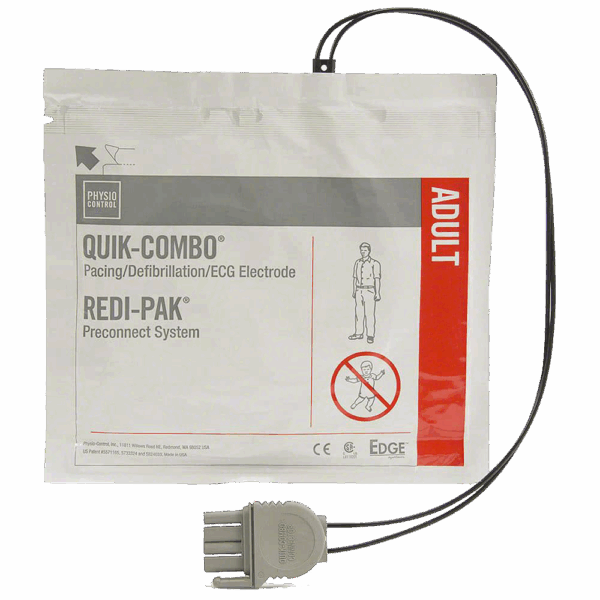 LIFEPAK Quik-Combo Redi-Pak Electrodes - Adult (for LP1000, LP12, LP15 & LP20E) 11996-000017
