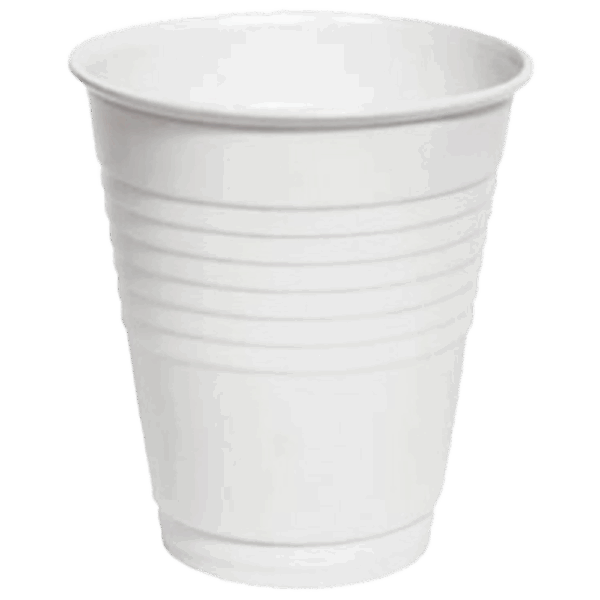Disposable White Plastic Cups