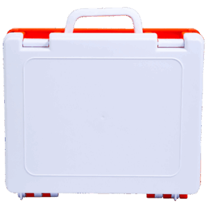 AEROCASE Medium White and Orange Rugged Case 27.5 x 23.5 x 9cm (for AFAK4C)