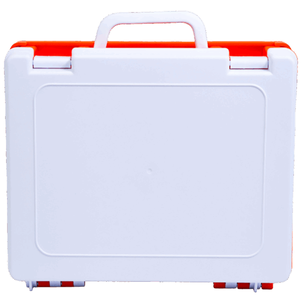 AEROCASE Medium White and Orange Rugged Case 27.5 x 23.5 x 9cm (for AFAK4C)