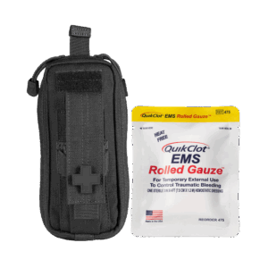 RAPIDSTOP Small Bleed Control with QUIKCLOT EMS Roll- Tactical 13 x 18 x 8cm