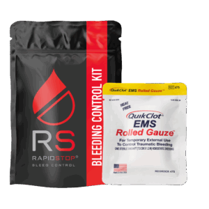 RAPIDSTOP Small Bleed Control Pack with QUIKCLOT EMS Roll