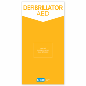 CARDI ACT Defibrillator (Poly Sign)