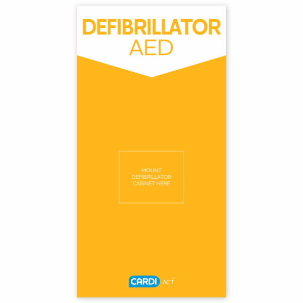 CARDI ACT Defibrillator (Poly Sign)
