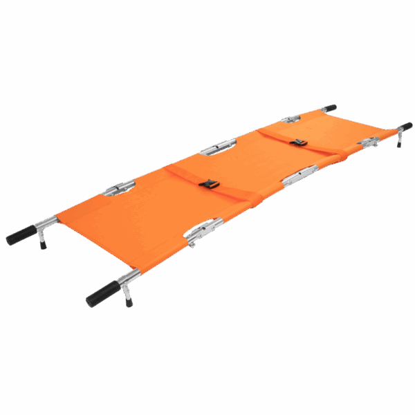 AERORESCUE Alloy Quad-Fold Emergency Pole Stretcher with Carry Case