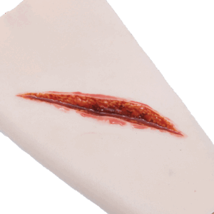 TRAUMASIM Wearable Sharp Laceration Forearm with Bleeding Capacity