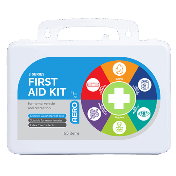 AEROKIT 3 Series Plastic Waterproof First Aid Kit 25 x 8 x 17cm