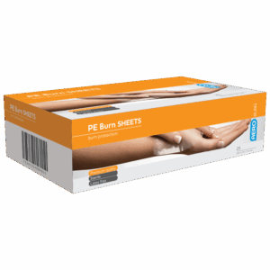AEROBURN Polyethylene Burn Sheet 10 x 10cm Box/25