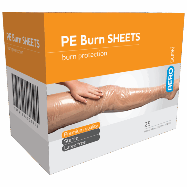 AEROBURN Polyethylene Burn Sheet 60 x 90cm Box/25