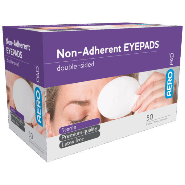 AEROPAD Non-Adherent Eye Pads 5.5 x 7.7cm Box/50