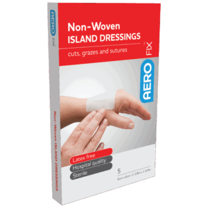 AEROFIX Non-Woven Island Dressing 6 x 8cm Box/5