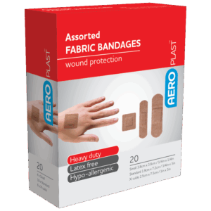 AEROPLAST Premium Fabric Assorted Dressings Box/20
