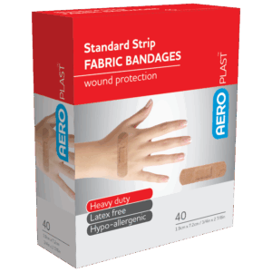AEROPLAST Premium Fabric Standard Strip 7.2 x 1.9cm Box/40