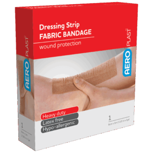 AEROPLAST Premium Fabric Dressing Strip 6cm x 1M