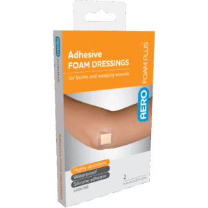 AEROFOAM PLUS Adhesive Foam Dressings 5 x 5cm Box/2