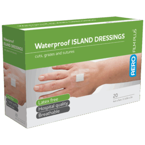 AEROFILM PLUS Waterproof Island Dressing 4 x 5cm Box/20