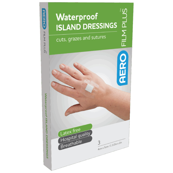 AEROFILM PLUS Waterproof Island Dressing 4 x 5cm Box/3