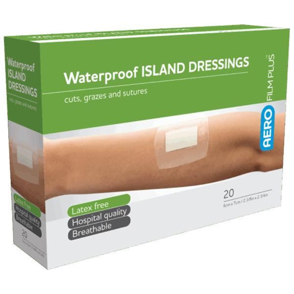 AEROFILM PLUS Waterproof Island Dressing 6 x 7cm Box/20