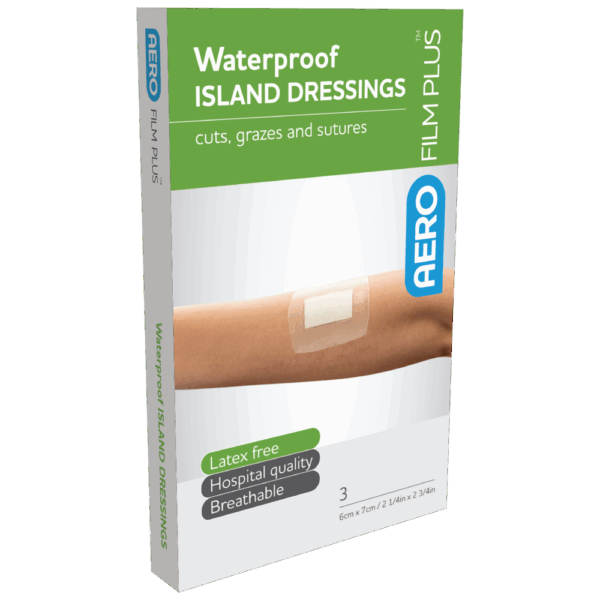 AEROFILM PLUS Waterproof Island Dressing 6 x 7cm Box/3