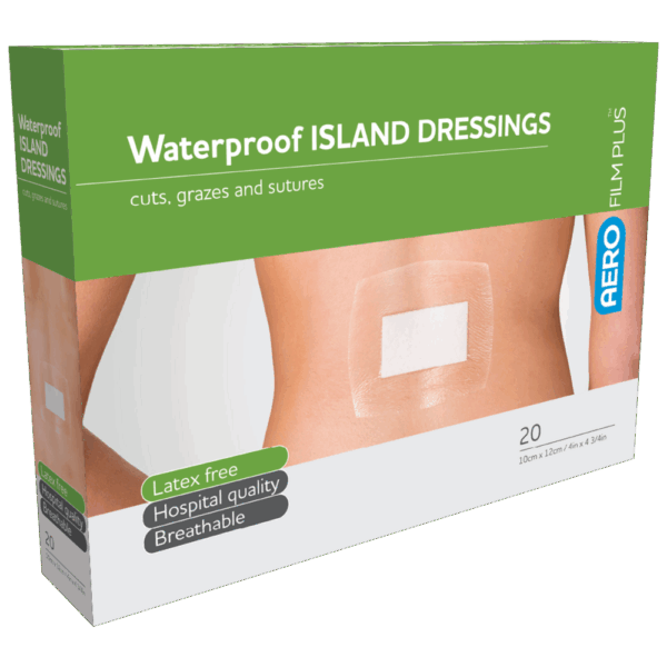 AEROFILM PLUS Waterproof Island Dressing 10 x 12cm Box/20