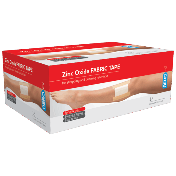 AEROFIX Zinc Oxide Tape 2.5cm x 5M Box/12