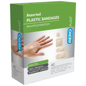 AEROPLAST Plastic Assorted Dressings Box/40