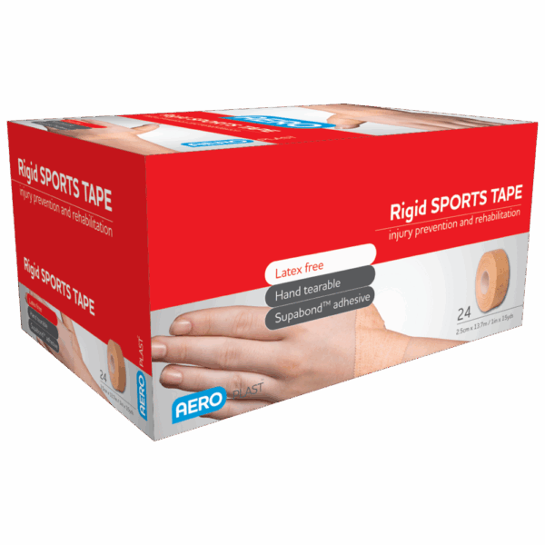 AEROPLAST Rigid Sports Tape 2.5cm x 13.7M Box/24