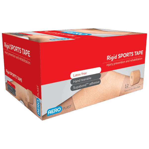 AEROPLAST Rigid Sports Tape 5cm x 13.7M Box/12