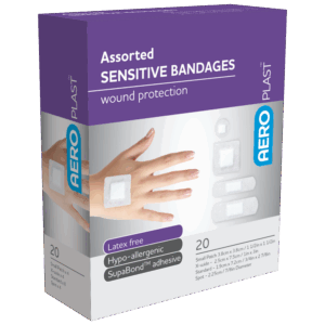 AEROPLAST Sensitive Assorted Dressings Box/20