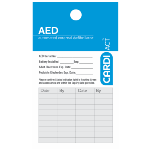 CARDIACT AED Test Tag