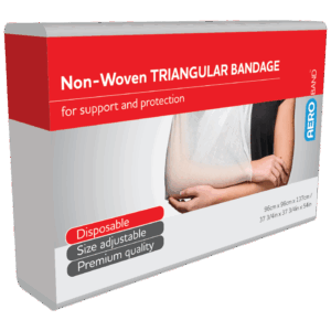 AEROBAND Non-Woven Triangular Bandage 96 x 96 x 137cm Bag/10