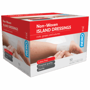 AEROFIX Non-Woven Island Dressing 6 x 8cm Box/50