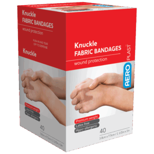 AEROPLAST Premium Fabric Knuckle Dressings 7.5 x 3.8cm Box/40