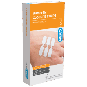AEROPLAST Butterfly Wound Closures 45 x 10mm Box/10
