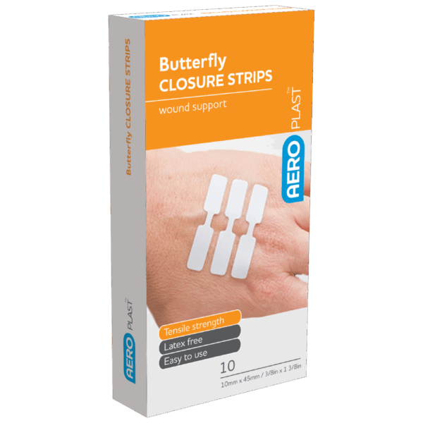 AEROPLAST Butterfly Wound Closures 45 x 10mm Box/10