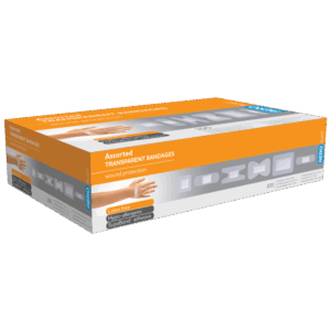AEROPLAST Transparent Assorted Dressings Box/100