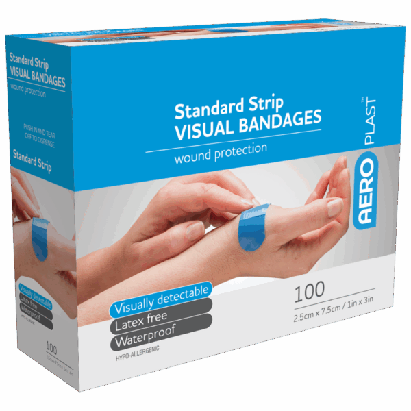 AEROPLAST Premium Visual Strip 7.5 x 2.5cm Box/100