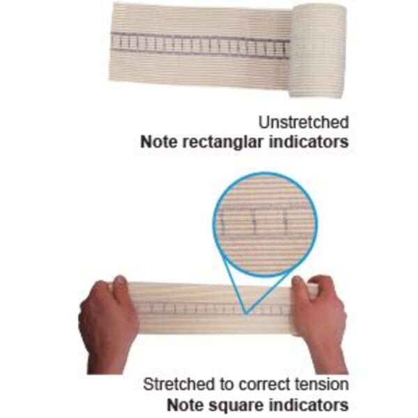 AEROFORM Short Snake Bite Bandage with Indicator 10cm x 4.5M Wrap/12 - Image 2