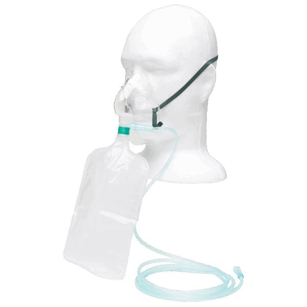 Non-Rebreather Oxygen Mask with 2.1m Tubing- Adult - Image 2